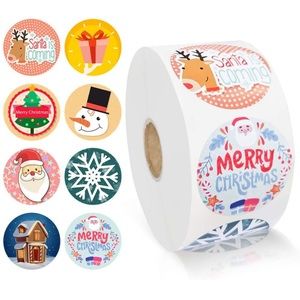 100 Christmas/holiday reward stickers large 1.5”